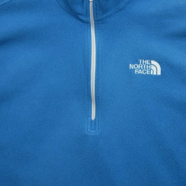 Pull polaires homme manches longues bleu The North Face Col Montant QWE3447