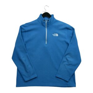 Pull polaires homme manches longues bleu The North Face Col Montant QWE3447