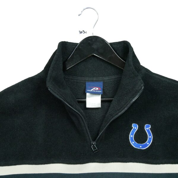 Pull polaires homme manches longues noir Pro Player Col Montant Equipe Indianapolis Colts QWE3094