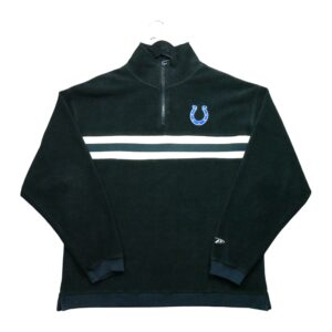 Pull polaires homme manches longues noir Pro Player Col Montant Equipe Indianapolis Colts QWE3094