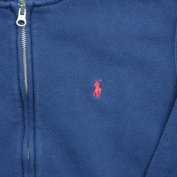 Sweat a capuche enfant manches longues marine Polo Ralph Lauren Col Rond QWE1518