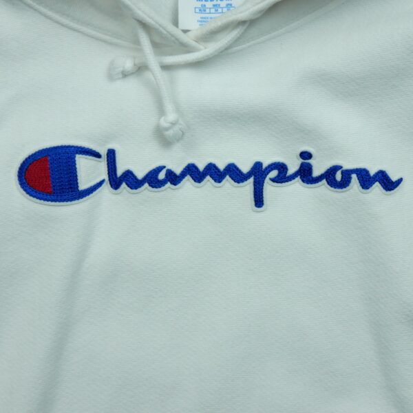 Sweat a capuche femme manches longues blanc Champion Col Rond QWE1243