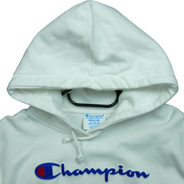 Sweat a capuche femme manches longues blanc Champion Col Rond QWE1243