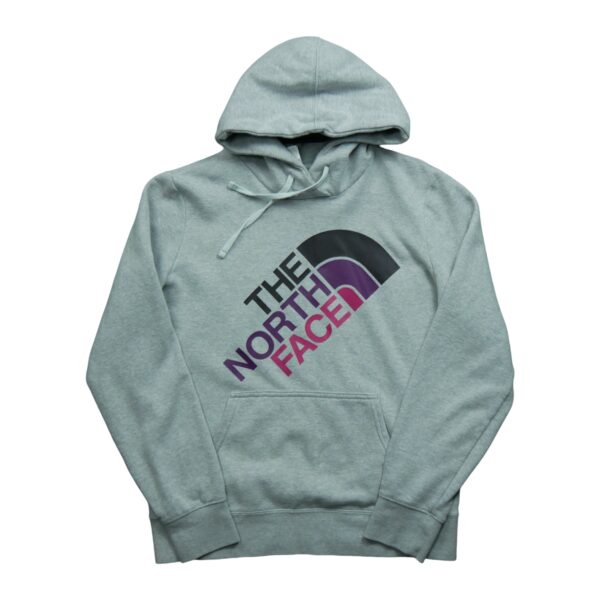 Sweat a capuche femme manches longues gris The North Face Motif imprime Col Rond QWE1133