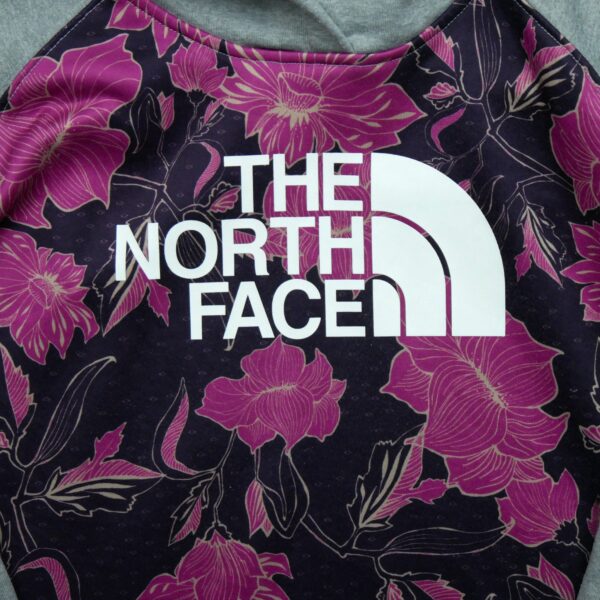 Sweat a capuche femme manches longues violet The North Face Motif imprime Col Rond QWE1231