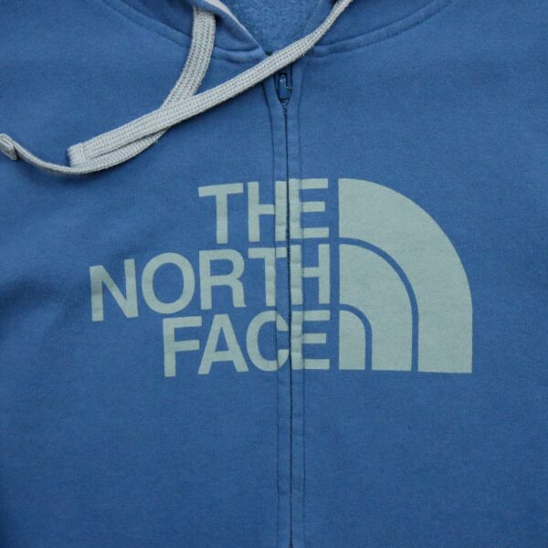 Sweat a capuche homme manches longues bleu The North Face Motif imprime Col Rond QWE0288