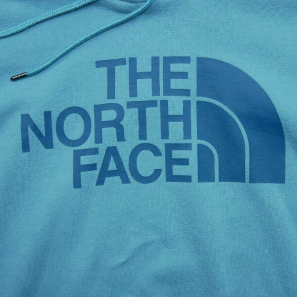 Sweat a capuche homme manches longues bleu The North Face Motif imprime Col Rond QWE1168