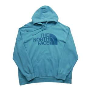 Sweat a capuche homme manches longues bleu The North Face Motif imprime Col Rond QWE1168