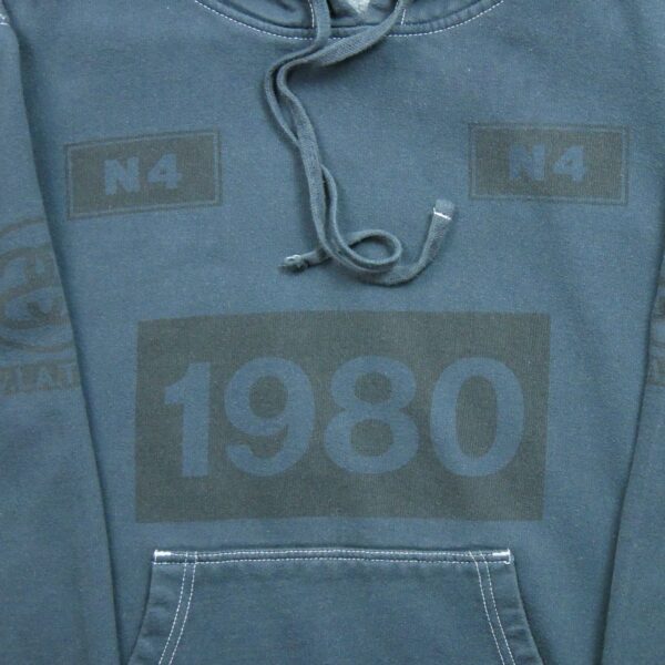 Sweat a capuche homme manches longues gris Stussy Motif imprime Col Rond QWE3798