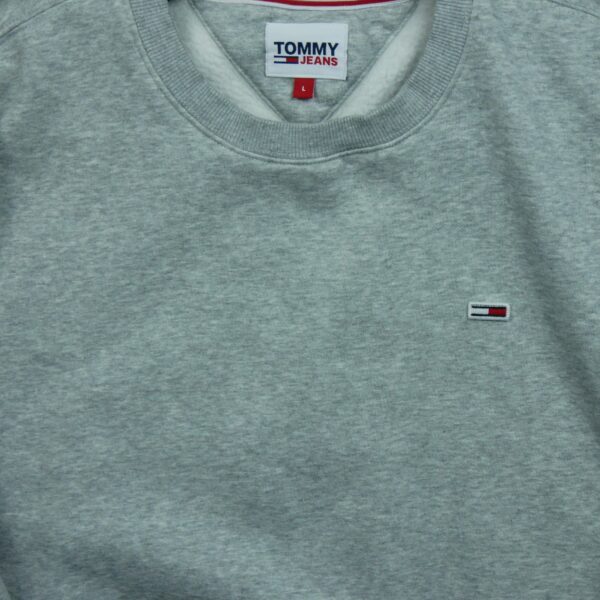 Sweat a capuche homme manches longues gris Tommy Hilfiger Col Rond QWE3288