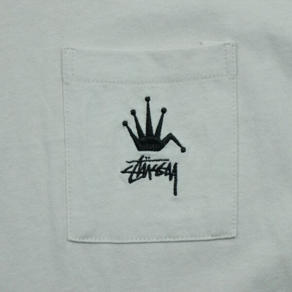 T shirt manches courtes homme beige Stussy Col Rond QWE3024