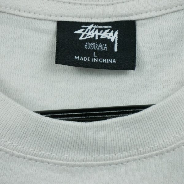 T shirt manches courtes homme beige Stussy Col Rond QWE3024