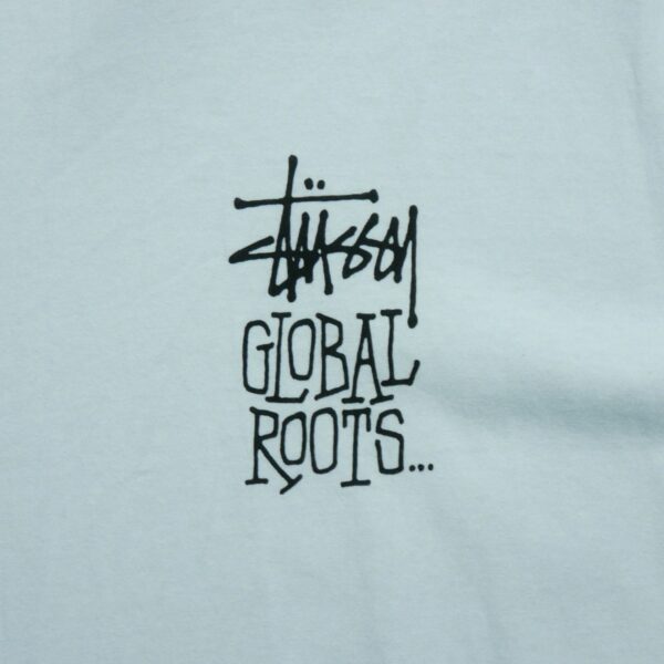 T shirt manches courtes homme blanc Stussy Motif imprime Col Rond QWE3077