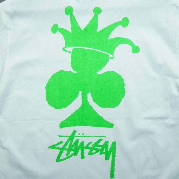 T shirt manches courtes homme blanc Stussy Motif imprime Col Rond QWE3171