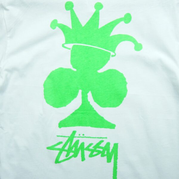 T shirt manches courtes homme blanc Stussy Motif imprime Col Rond QWE3356