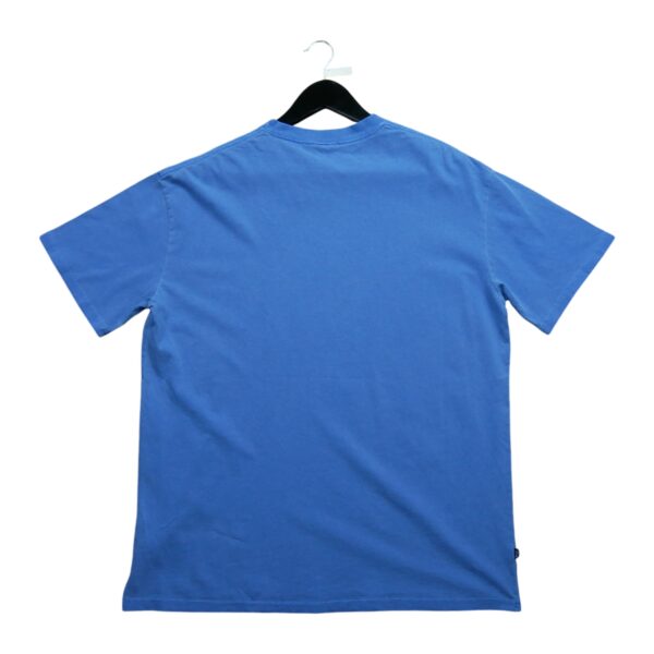 T shirt manches courtes homme bleu Stussy Motif imprime Col Rond QWE3271