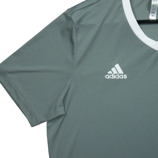 T shirt manches courtes homme gris Adidas Col V QWE3061