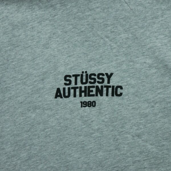 T shirt manches courtes homme gris Stussy Motif imprime Col Rond QWE3214