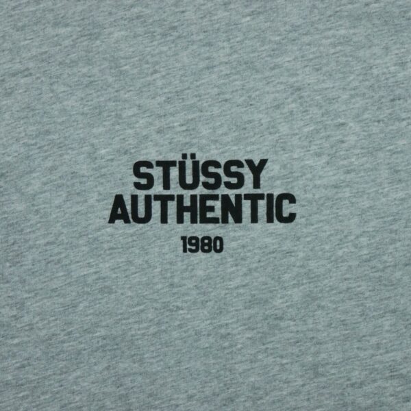 T shirt manches courtes homme gris Stussy Motif imprime Col Rond QWE3725