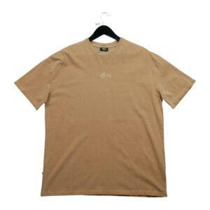 T shirt manches courtes homme marron Stussy Col Rond QWE3614