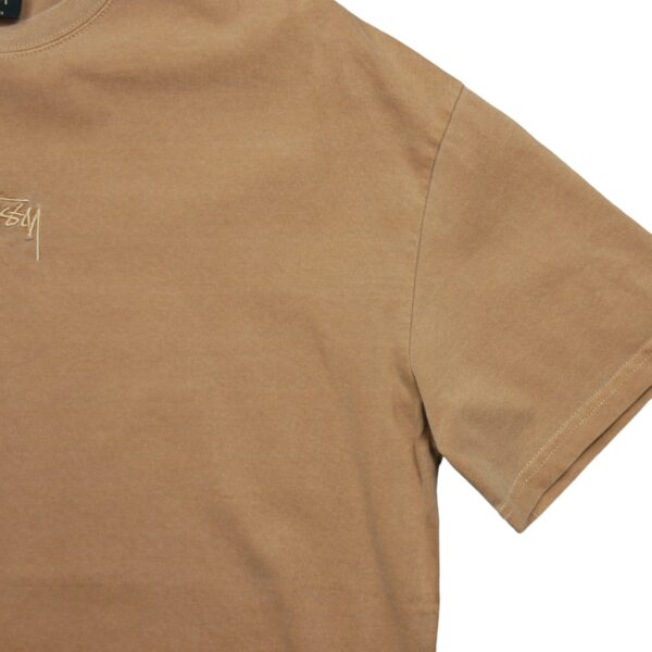 T shirt manches courtes homme marron Stussy Col Rond QWE3614