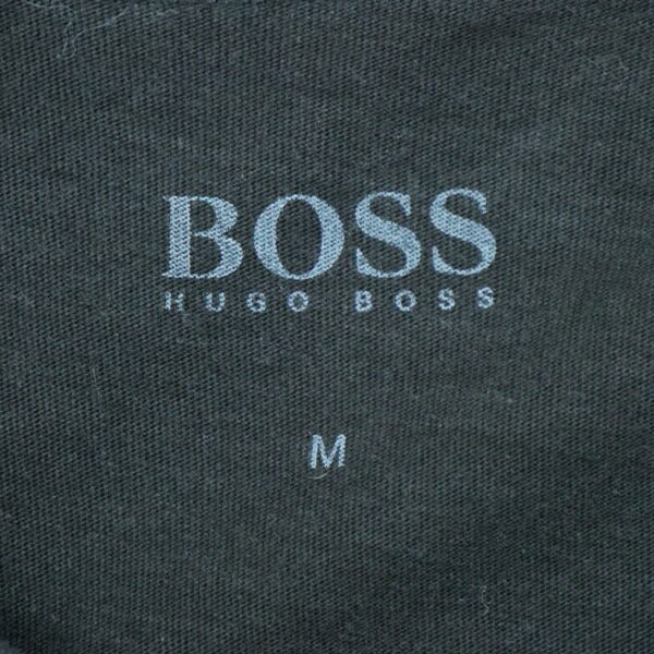 T shirt manches courtes homme noir Hugo Boss Col Rond QWE0585