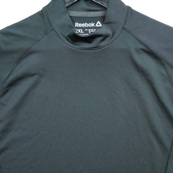 T shirt manches longues homme noir Reebok Col Montant QWE3818