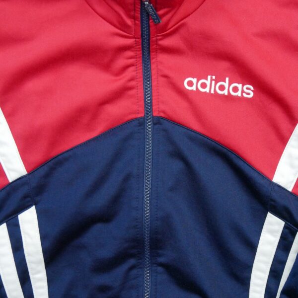 Veste de survetements homme manches longues marine Adidas Col Montant QWE1527