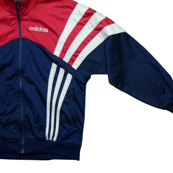 Veste de survetements homme manches longues marine Adidas Col Montant QWE1527