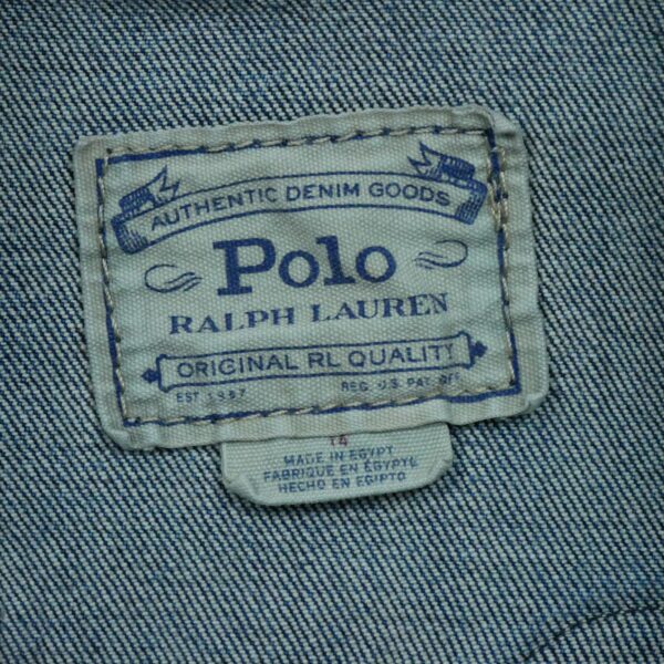 Veste en jean femme manches longues bleu Polo Ralph Lauren QWE3443