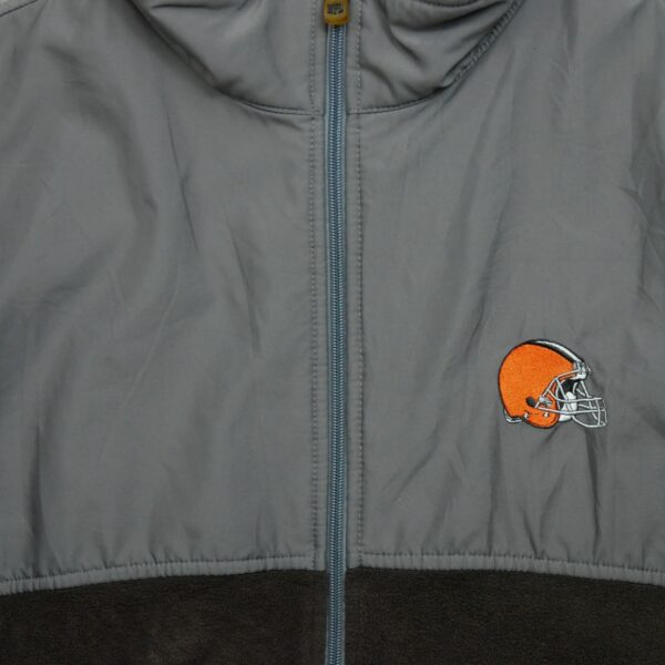 Veste polaires homme manches longues marron NFL Team Apparel Col Montant Equipe Cleveland Browns QWE1537