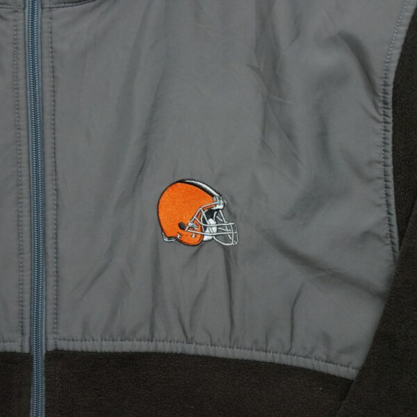 Veste polaires homme manches longues marron NFL Team Apparel Col Montant Equipe Cleveland Browns QWE1537