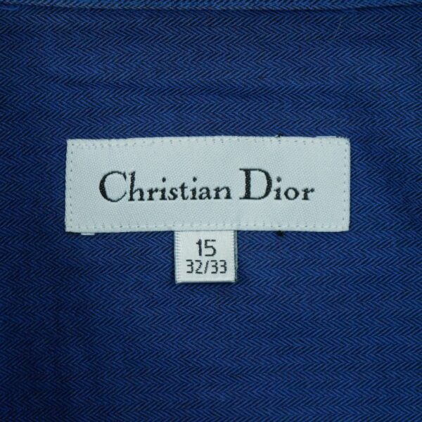 Chemise classiques homme manches longues bleu Dior QWE0391