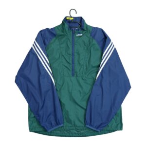 Coupe vent homme manches longues vert Adidas Col Montant QWE1006