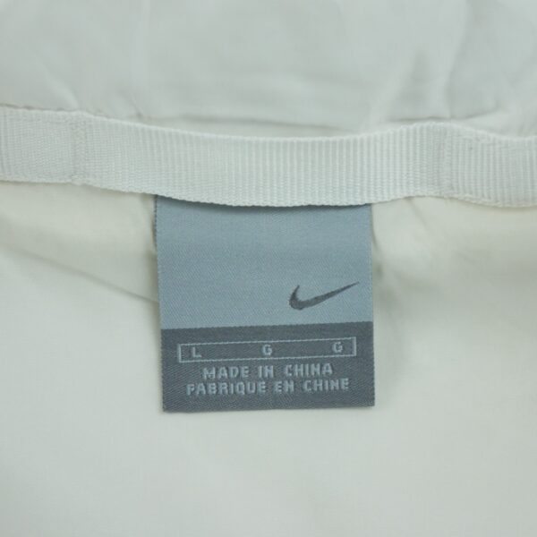 Doudoune femme manches longues blanc Nike Col Montant QWE2002