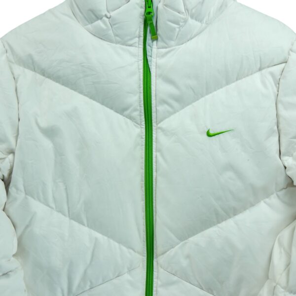 Doudoune femme manches longues blanc Nike Col Montant QWE2002