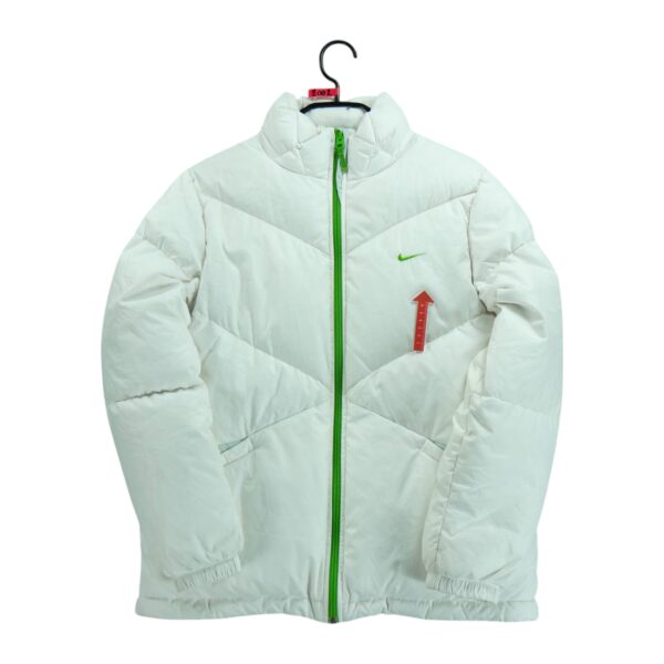 Doudoune femme manches longues blanc Nike Col Montant QWE2002