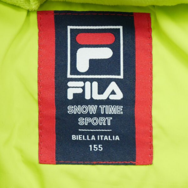 Doudoune femme manches longues jaune fluo Fila QWE2300