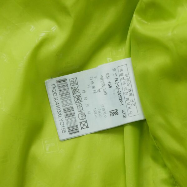 Doudoune femme manches longues jaune fluo Fila QWE2300