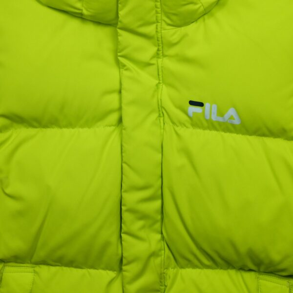 Doudoune femme manches longues jaune fluo Fila QWE2300