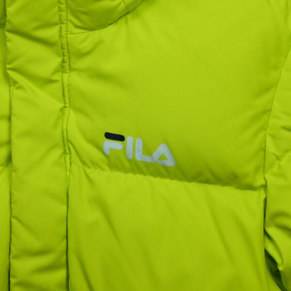 Doudoune femme manches longues jaune fluo Fila QWE2300