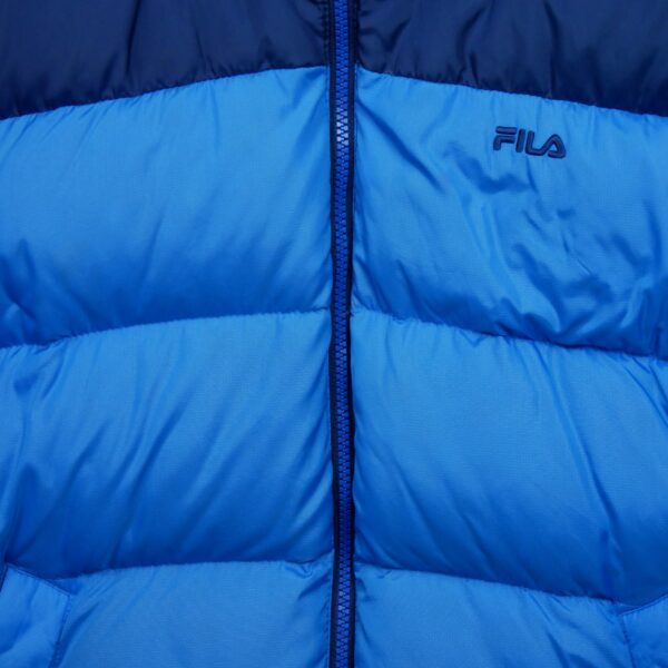 Doudoune homme manches longues bleu Fila Col Montant QWE2010