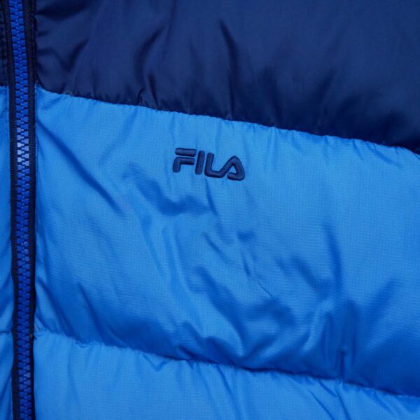 Doudoune homme manches longues bleu Fila Col Montant QWE2010