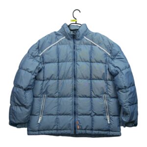 Doudoune homme manches longues bleu Nike Col Montant QWE1162