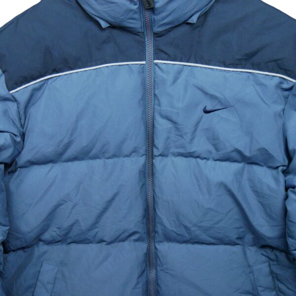 Doudoune homme manches longues bleu Nike Col Montant QWE2006