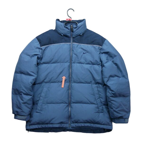 Doudoune homme manches longues bleu Nike Col Montant QWE2006