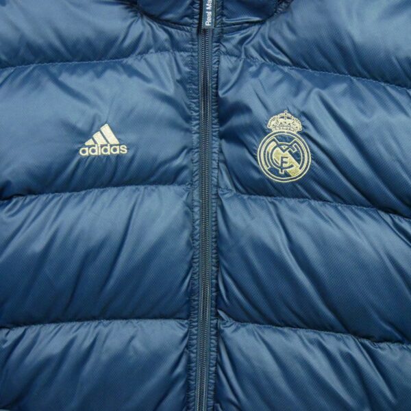 Doudoune homme manches longues marine Adidas Col Montant Equipe Real Madrid QWE0363