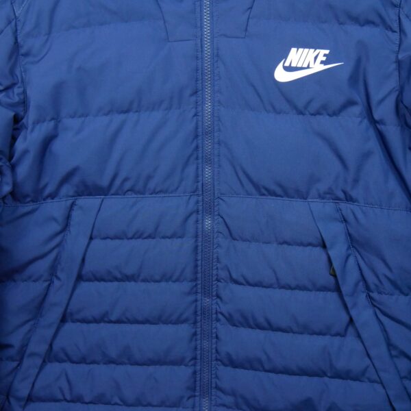 Doudoune homme manches longues marine Nike Col Montant QWE1032