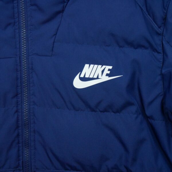 Doudoune homme manches longues marine Nike Col Montant QWE1032