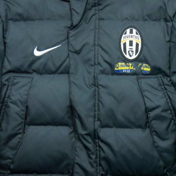 Doudoune homme manches longues noir Nike Col Montant Equipe Juventus Turin QWE1270